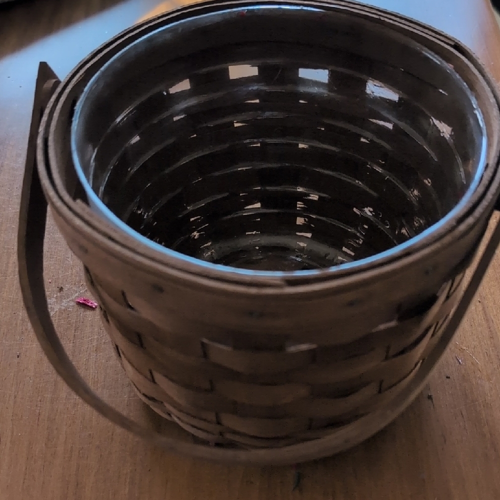Woven Brown Basket with Handle
